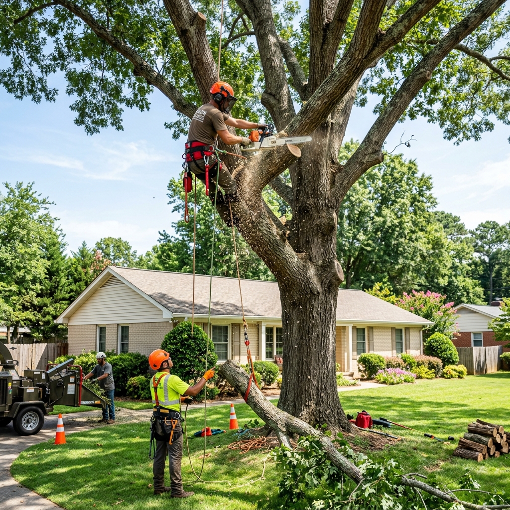 Tree removal crew in Lilburn GA