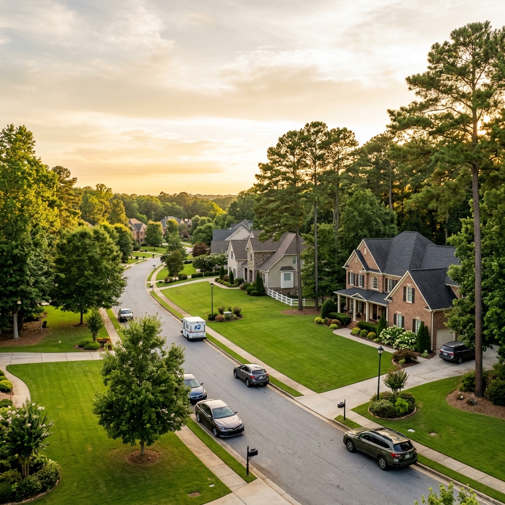 Grayson Georgia neighborhood and trees